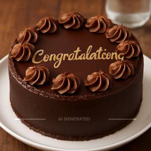Congratulations chocolate cake [400