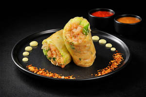 Butter Garlic Prawns Spring Roll