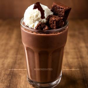 Brownie Blast Shake Must Try With Ice Cream Scoop