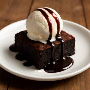 Brownie With Ice Cream