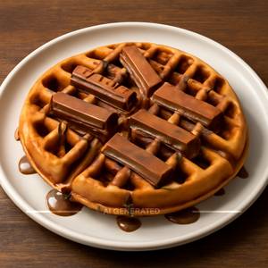 Kit-kat nutella mix waffle