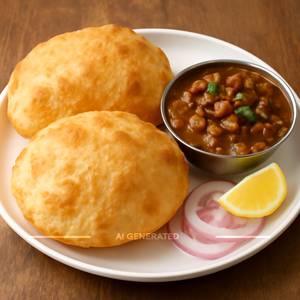 Chole Bhature [2 Bhature] 