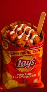 Lays chicken