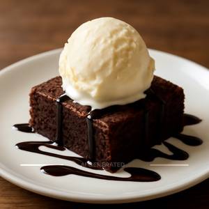 Brownie With Ice-cream