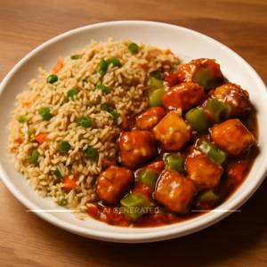 Fried Rice + Chilli Paneer