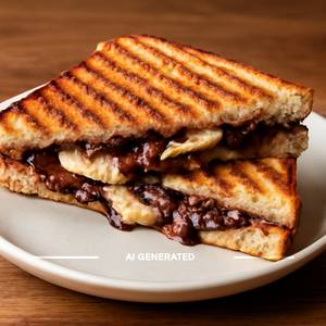 Chocolate cheese grilled