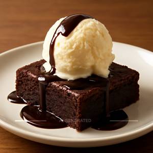 Brownie With Ice Cream 