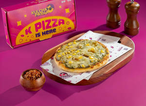 Spinach Corn & Cheese K-pizza