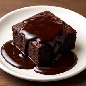Hot Brownie With Chocolate Sauce