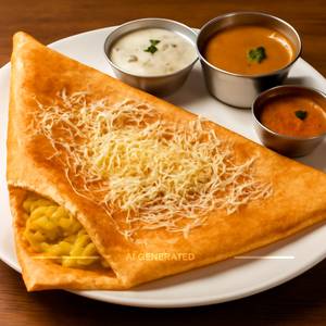 Cheese masala dosa