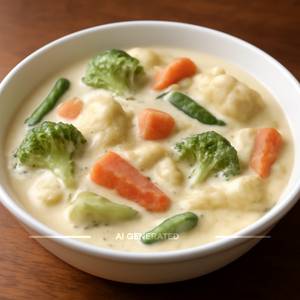 Boiled Vegetable with Cream