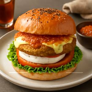 Smoky Peri Peri Cheese Burger