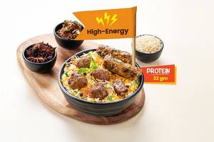 Mutton Kofta Biryani Bowl with Seekh Kebab