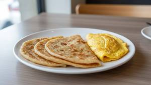 I pc paratha Simple with omelette fresh