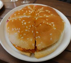 "Veg tandoori burger"