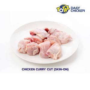 Total whole chicken skin on  [curry cut]  [fresh]