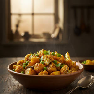 Aloo Gobhi Matar Dry