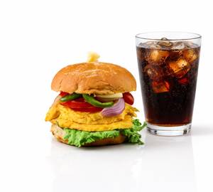 Egg Burger WITH Coke 300 ML