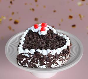 Black Forest Heart Cake