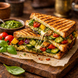 Pesto Veg Grill Sandwich