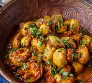Mushroom tikka butter masala