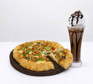 Non veg Supreme Pizza 6" With Chilled Aromic Special Cold Coffee