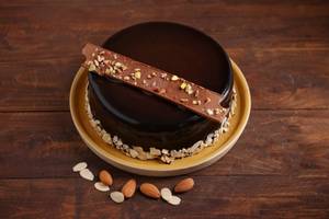 Choco Almond Cake [Pure Eggless Cake]