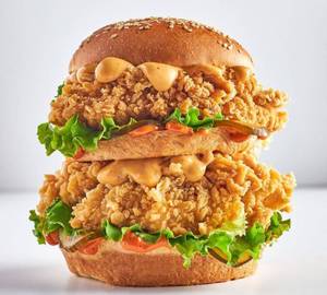 Double Tower chicken burger