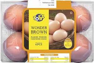 Total brown egg  [6 pieces]