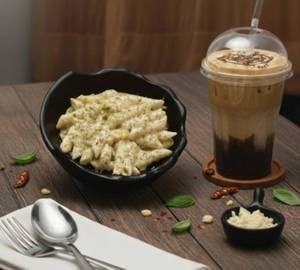 White Sauce Pasta  Cold Coffee
