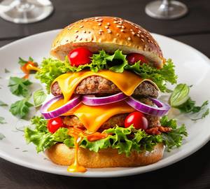 Double Cheese Chicken Burger