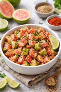 Guava cut fruit chaat