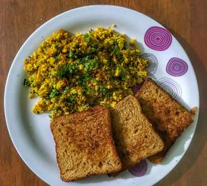 Egg bhurji with 2 Breads