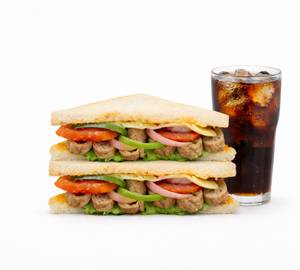 CHICKEN SEEKH SANDWICH WITH COKE