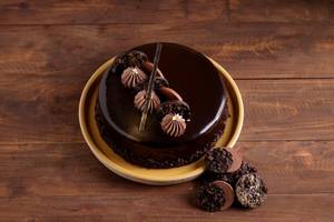 Chocolate Truffle Cake [Pure Eggless Cake]