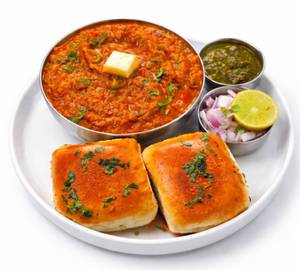 Cheese pav bhaji