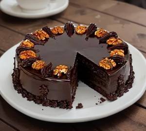 Chocolate walnut cake