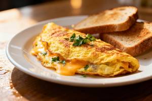 2 Egg Omelette Fish Bread
