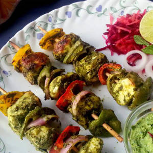 Pudhina paneer tikka