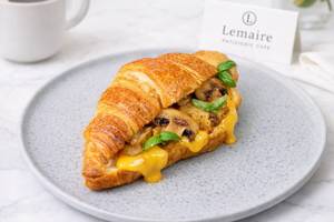 Mushroom Magic Croissant Sandwich
