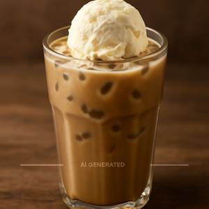 Cold coffee with icecream