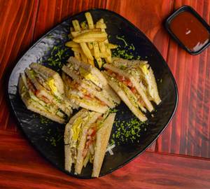 Veg Sandwich ( Served with French Fries)