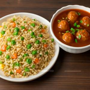 Manchurian Gravy + Fried Rice