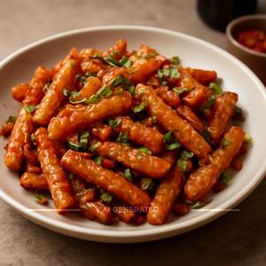 Honey chilli potato
