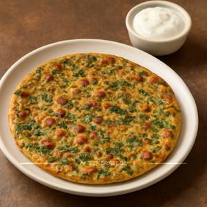 Mix Paratha With Curd [1 Piece]
