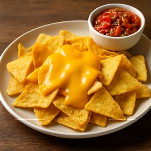 Nachos With Cheese And Salsa