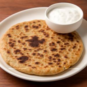 Paneer Paratha With Curd [1 Piece]