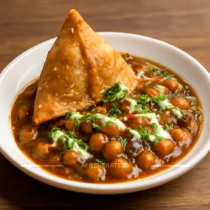 Samosa Chole Chaat
