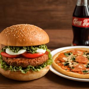 Italian Burger + Otc Pizza + Coke