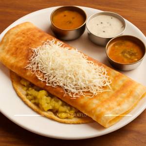 Cheese masala dosa
